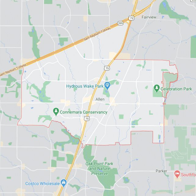 Service Areas 8 Allen TX