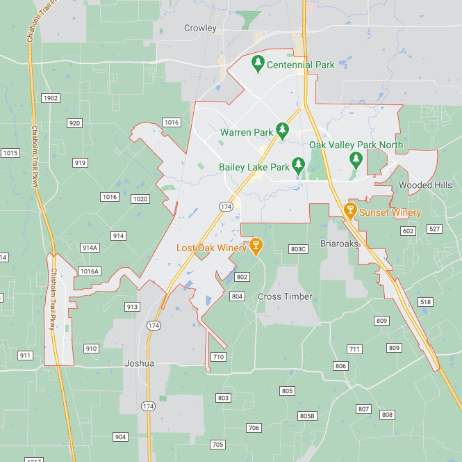 Service Areas 19 Burleson TX