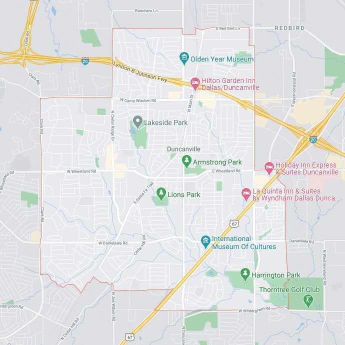 Service Areas 24 Duncanville TX