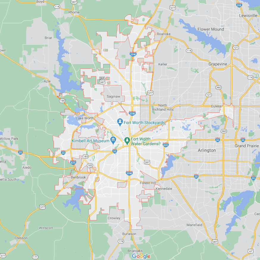 Service Areas 3 Fort Worth TX