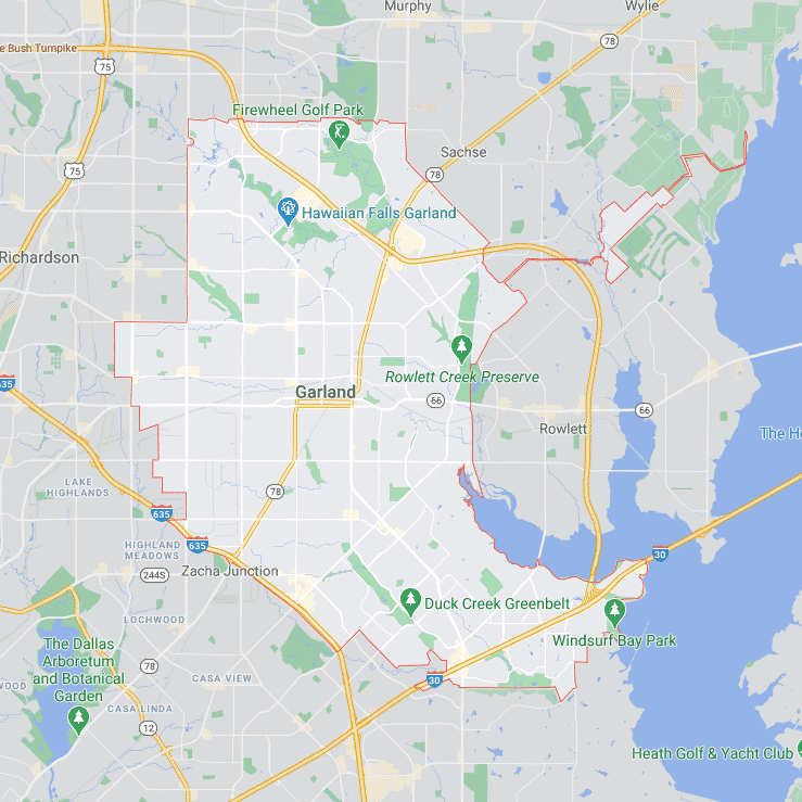 Service Areas 25 Garland TX