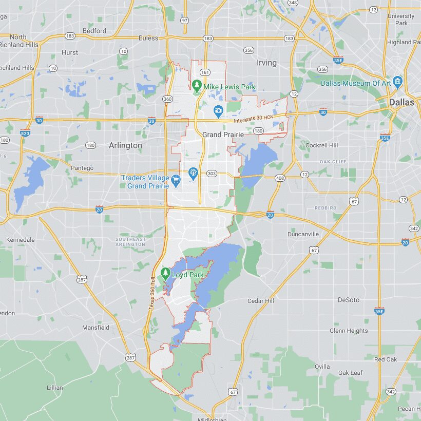 Service Areas 17 Grand Prairie TX