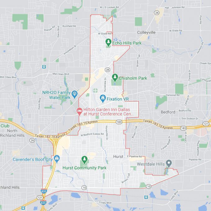 Service Areas 31 Hurst TX