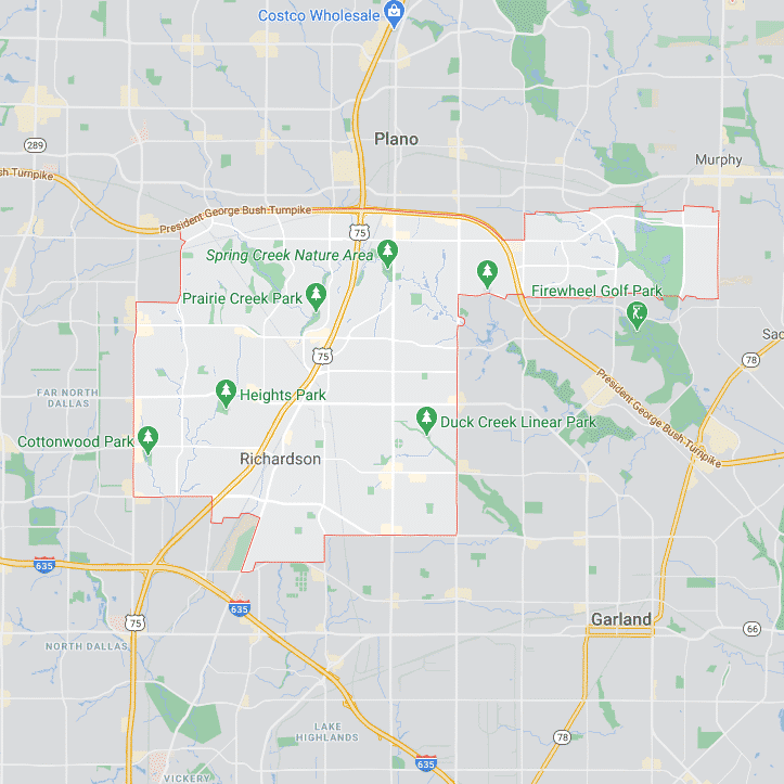 Service Areas 28 Richardson TX