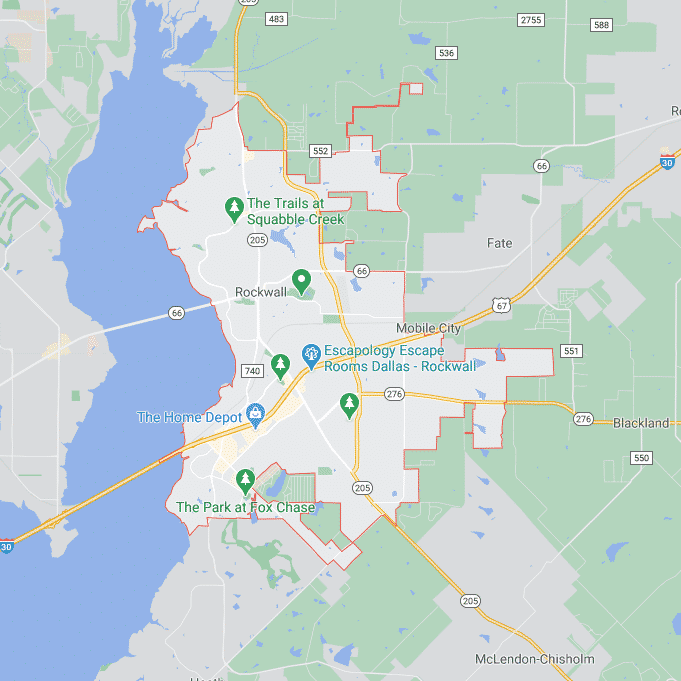 Service Areas 26 Rockwall TX